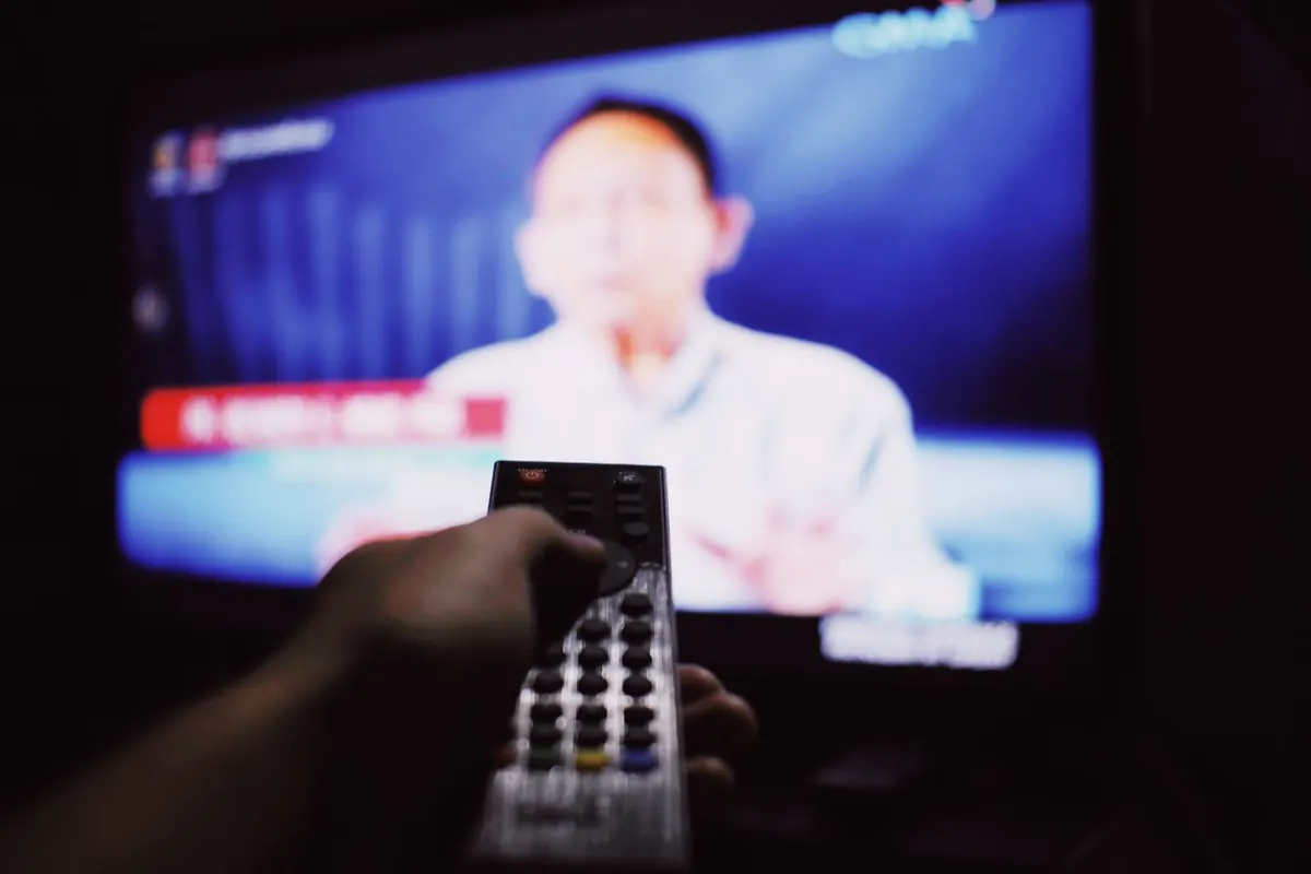 Changing channels with a television remote